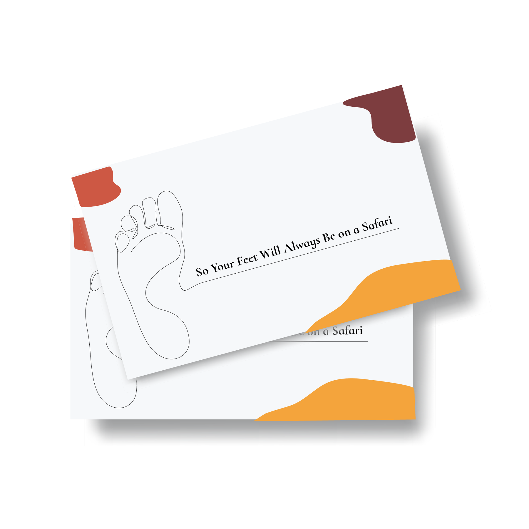 'So Your Feet Will Always Be on a Safari' Post Card