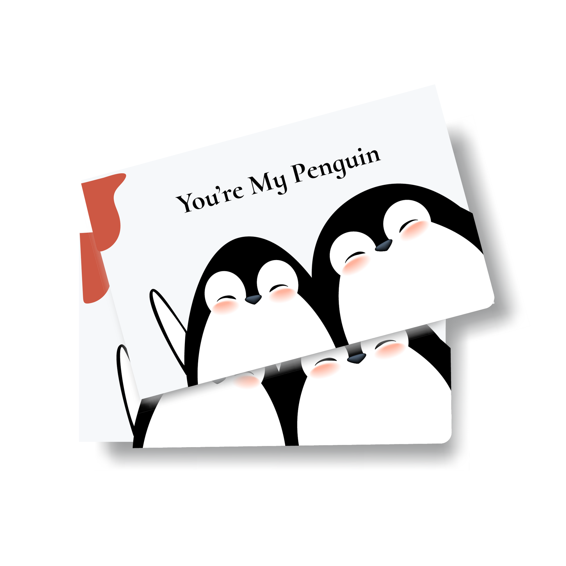 Hansie en Grietjie 'You're My Penguin' post card, perfect for a conservation-themed gift box of Africa's threatened animals.