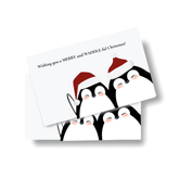 'Wishing You a MERRY and WADDLE-ful Christmas!' Postcard
